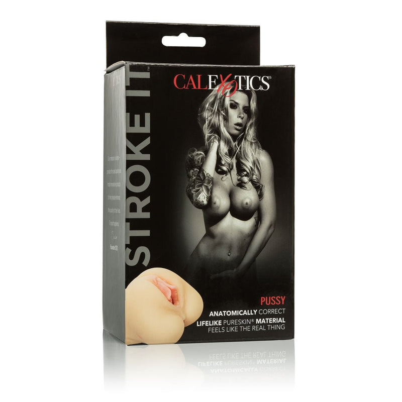CalExotics Stroke It Pussy - Ivory - Stroker Masturbator - Realistic Pocket Pussy