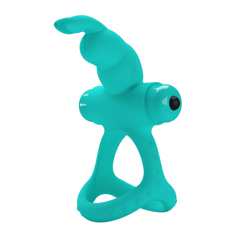 Pretty Love Passionate Figgy Penis Ring - Turquoise