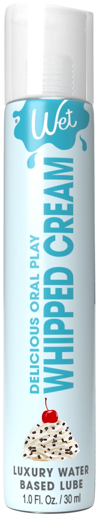 Wet Wet Delicious Oral Play - Whipped Cream - Waterbased Flavored Lubricant 1 Oz