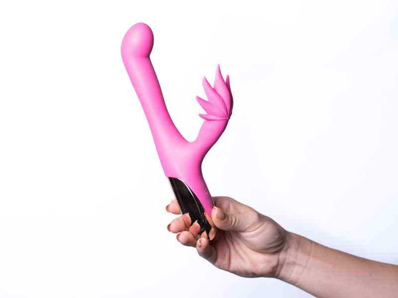 Maia Toys Maui 420 Series - Dual Motor G-Spot Pot Leaf - Rechargeable Vibrator - Pink
