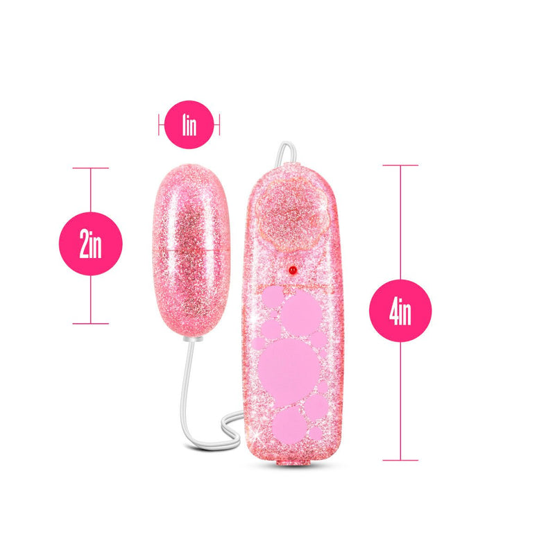 B Yours Glitter Power Bullet Pink 2.25-Inch Vibrating Bullet