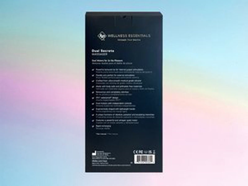 I.D. Lubricants Dual Secrets Massager - Blue