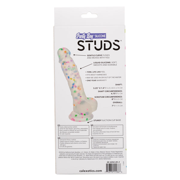 CalExotics Party Boy Silicone Studs 5.25"/13.25 Cm