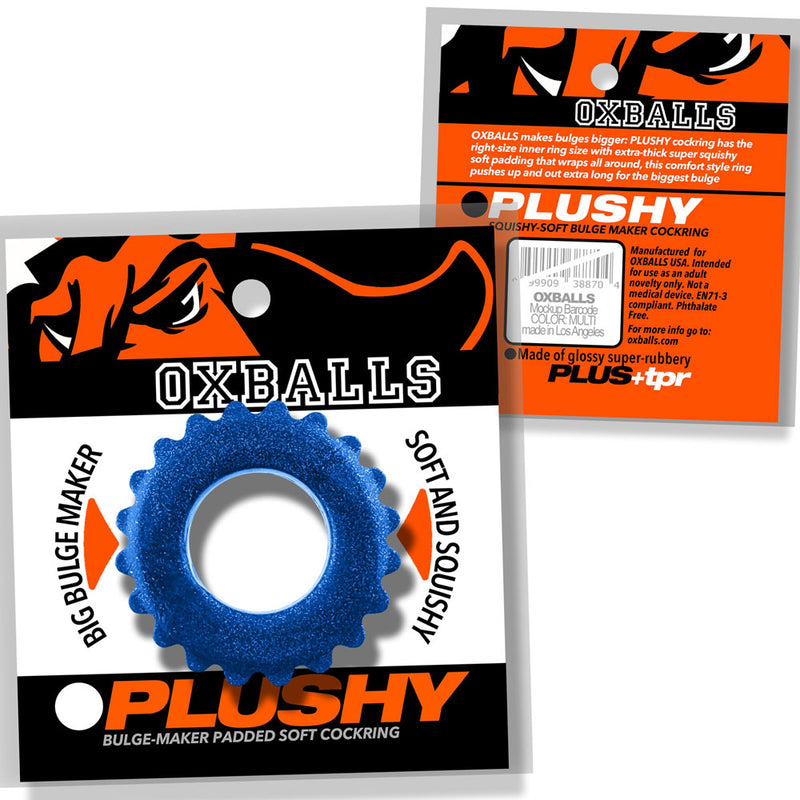 Oxballs Plushy Single Ring - Blue Fire