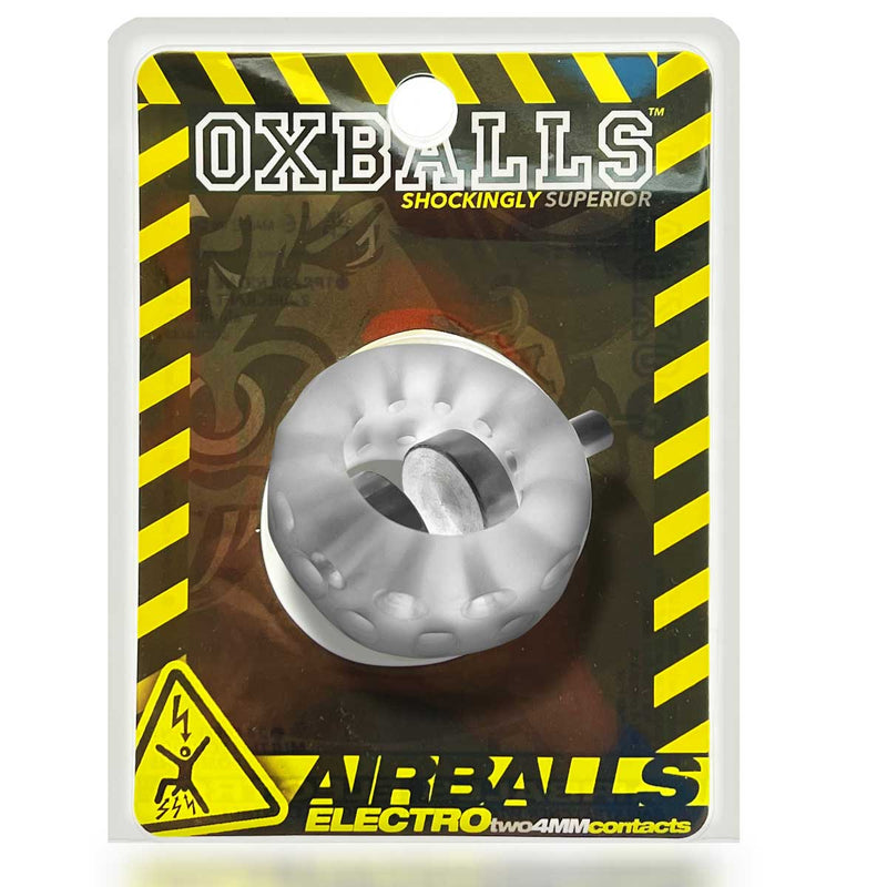 Oxballs Airballs Electro Air-Lite Ballstretcher With Two 4mm Electro Contact - Clear Ice