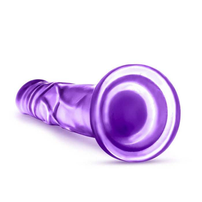B Yours Sweet N' Hard 5 Realistic Purple 7.5-Inch Long Dildo With Suction Cup Base