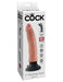 King Cock 7" Vibrating Cock - Light | AdultSex.Toys