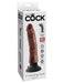 King Cock 7" Vibrating Cock - Brown | AdultSex.Toys