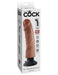 King Cock 9" Vibrating Cock - Tan | AdultSex.Toys