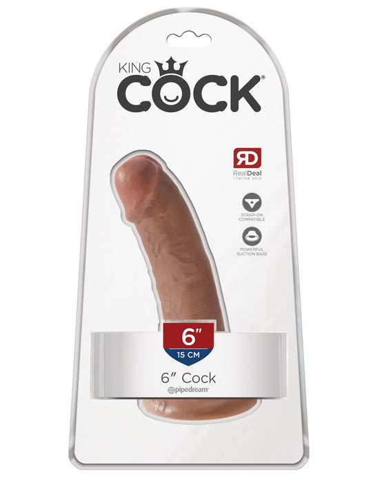 King Cock 6" Cock - Tan | AdultSex.Toys