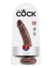 King Cock 7" Cock - Brown | AdultSex.Toys