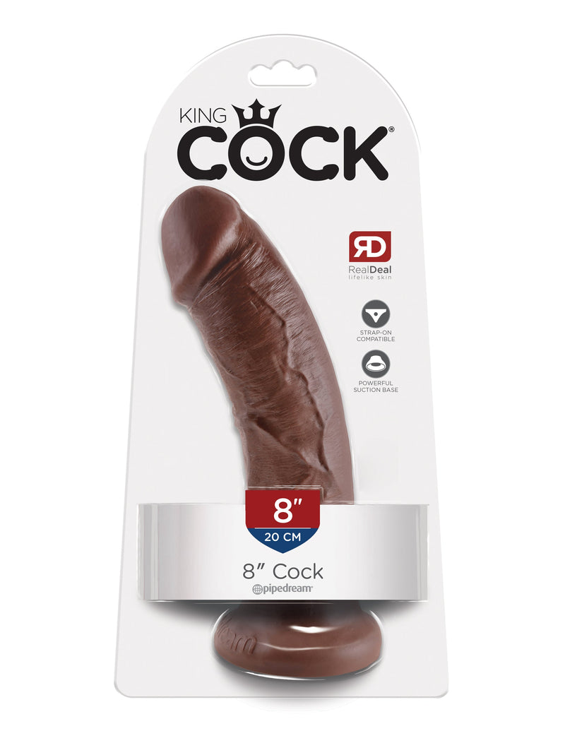 King Cock 8" Cock – Brown