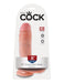 King Cock 8" Cock with Balls - Light | AdultSex.Toys