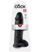 King Cock 12" Cock with Balls - Black | AdultSex.Toys