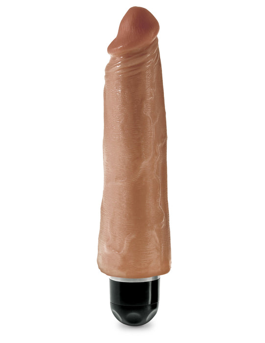 King Cock 8" Vibrating Stiffy - Light