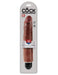 King Cock 10" Vibrating Stiffy - Brown
 | AdultSex.Toys