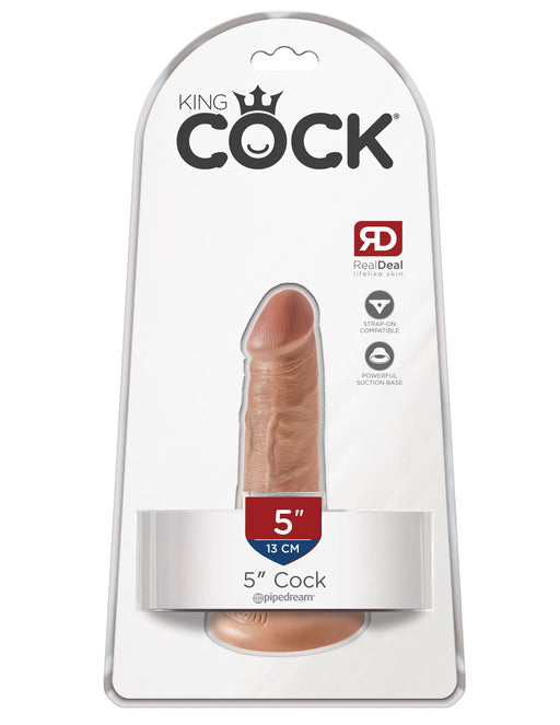 King Cock 5" Cock - Tan | AdultSex.Toys