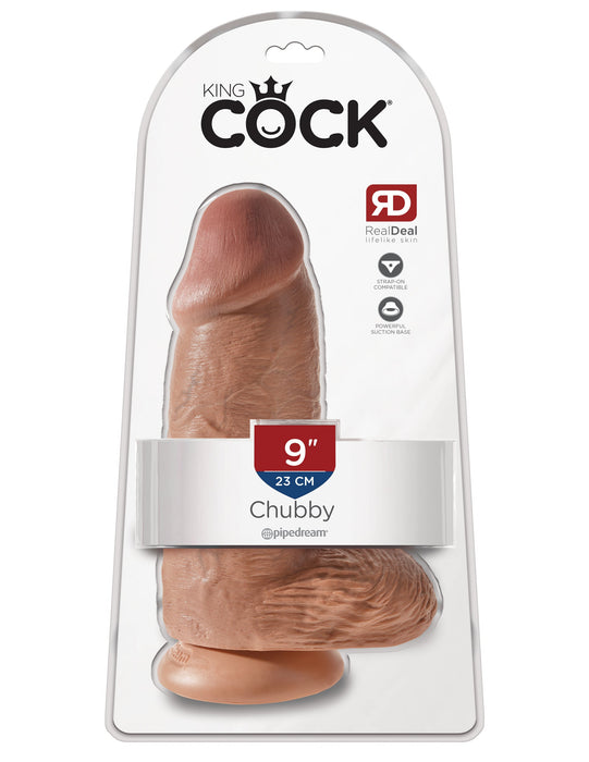 King Cock 9" Chubby - Tan | AdultSex.Toys