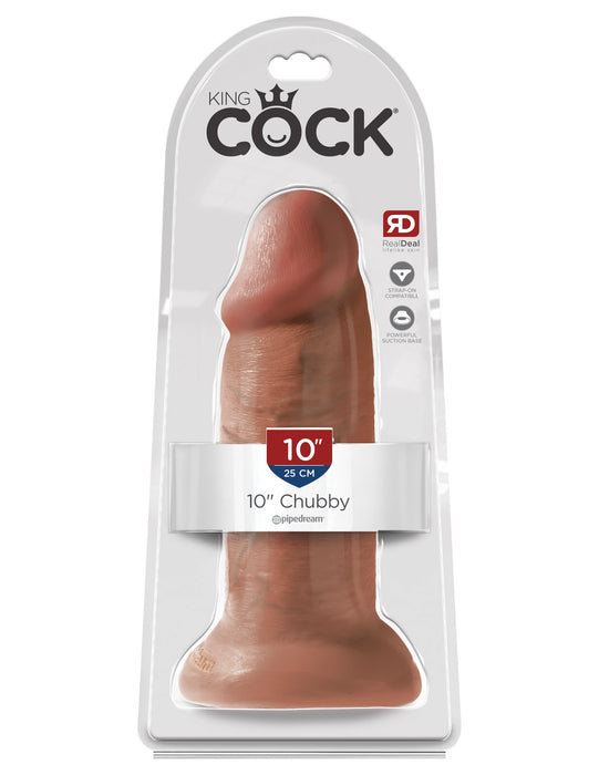 King Cock 10" Chubby - Brown | AdultSex.Toys