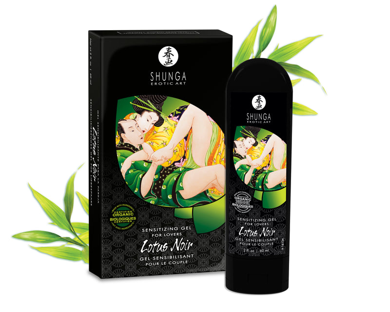 Shunga Lotus Noir - Sensitizing Gel for Lovers - 2 Fl. Oz. / 60 ml