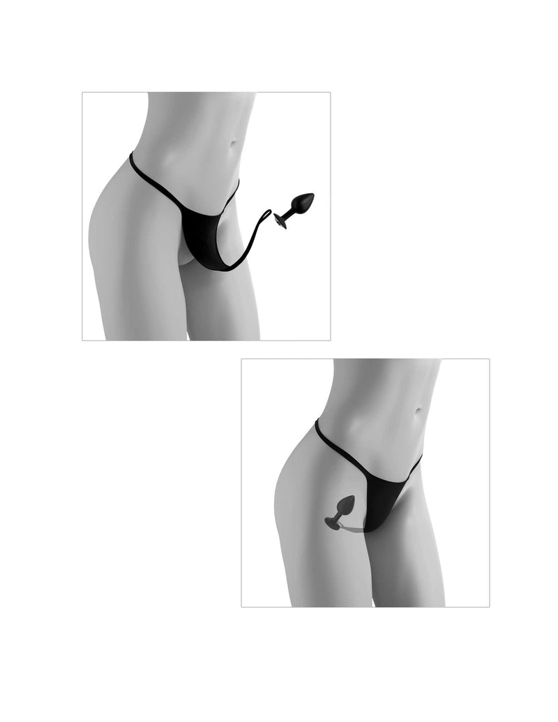 Hookup Panties Crotchless Secret Gem (Size: XL-2X)