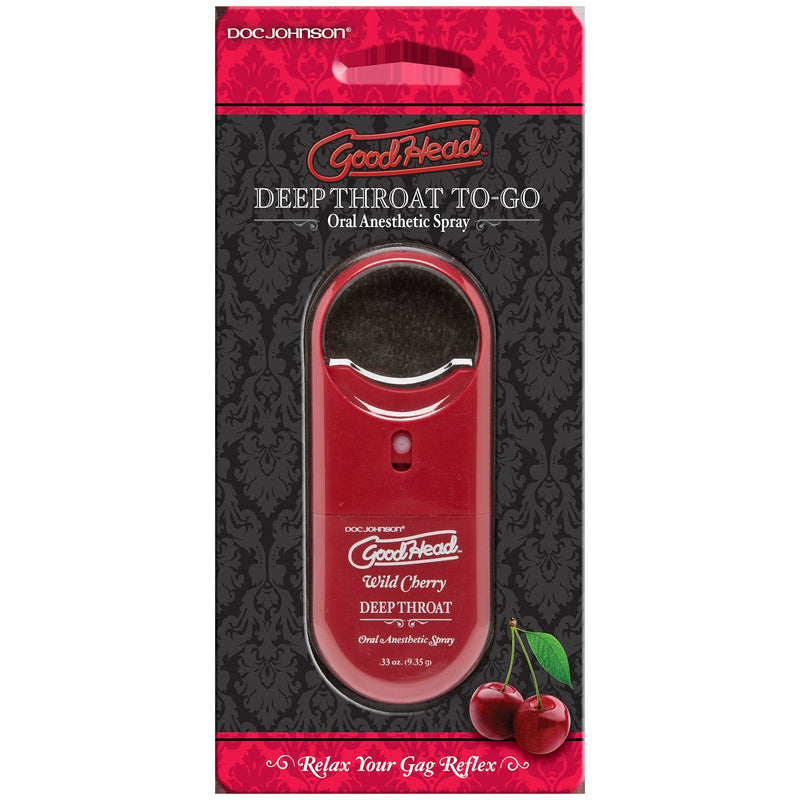 Doc Johnson Goodhead to Go Deep Throat Spray - Wild Cherry