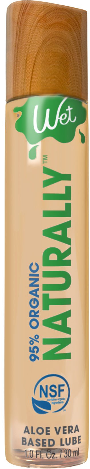 Wet Wet 95% Organic Naturally - Aloe Based Lubricant 1 Oz