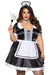 "Plus Classic French Maid Costume - 1x/2x - Black / White LA-86922XBK1X2"