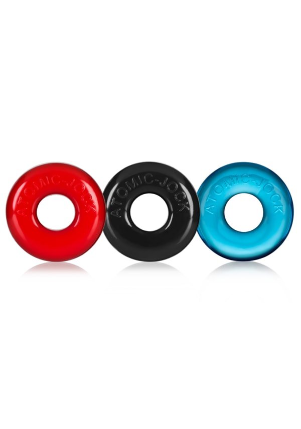 Oxballs Ringer Cockring 3 Pack - Small - Multicolor
