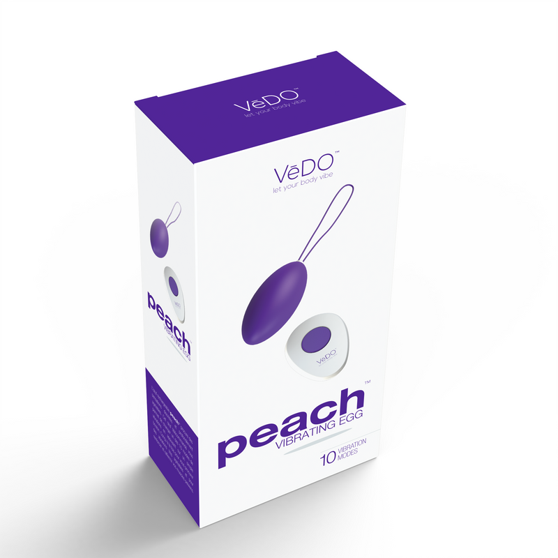 VeDO Peach Vibrating Egg - Into You Indigo
