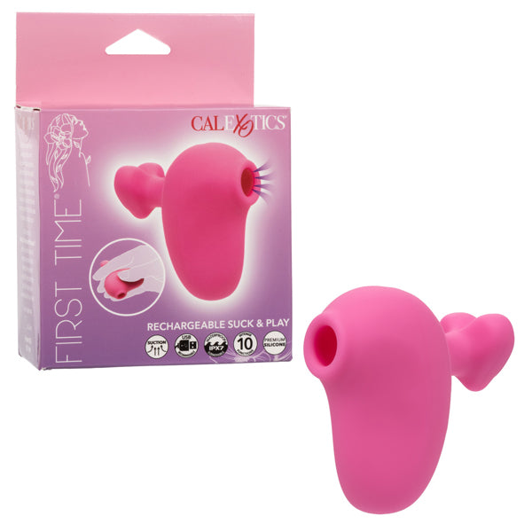 CalExotics First Time Rechargeable Suck and Play - Pink