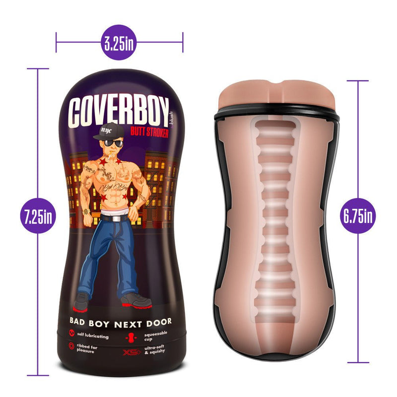 Coverboy Bad Boy Next Door Self Lubricating Realistic Beige Masturbator / Stroker