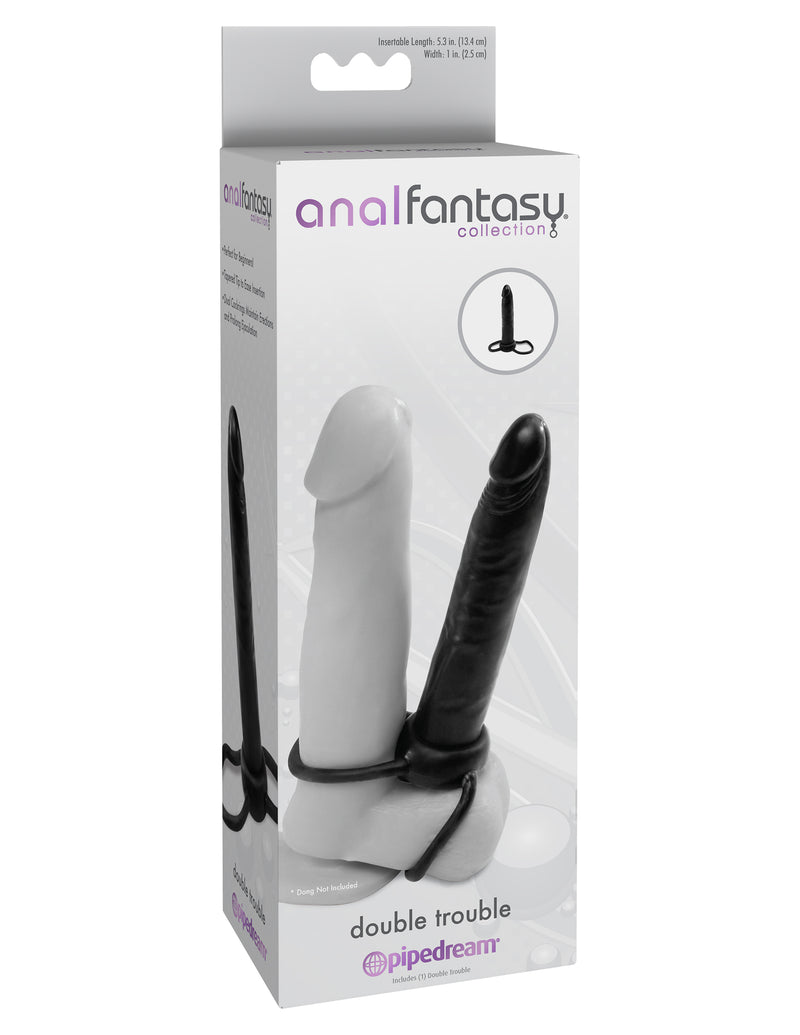 Pipedream Anal Fantasy Collection Double Trouble - Black