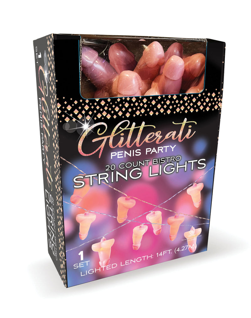 Little Genie Glitterati Penis String Lights - 20 Lights