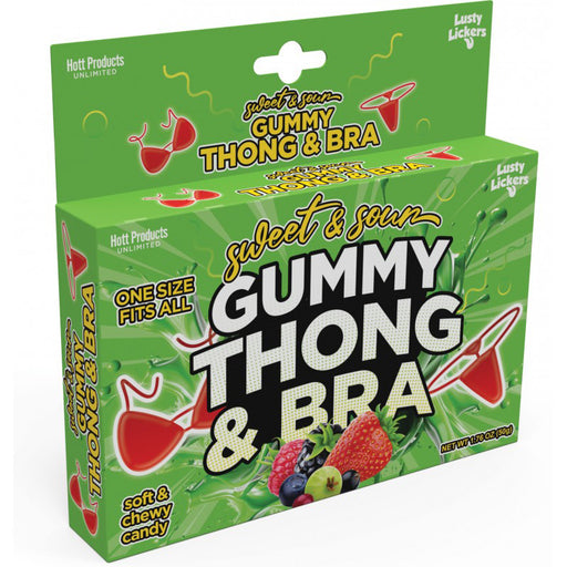 "Sweet and Sour Gummy Thong and Bra HTP3580"