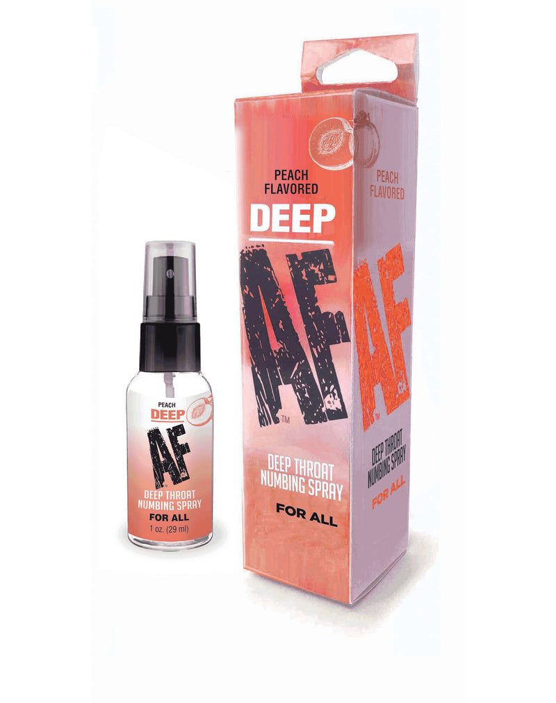 Little Genie Deep Af Numbing Throat Spray 1 Oz - Peach