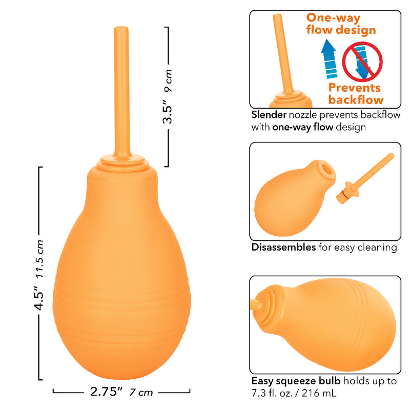 CalExotics Cheeky One-Way Flow Douche - Orange