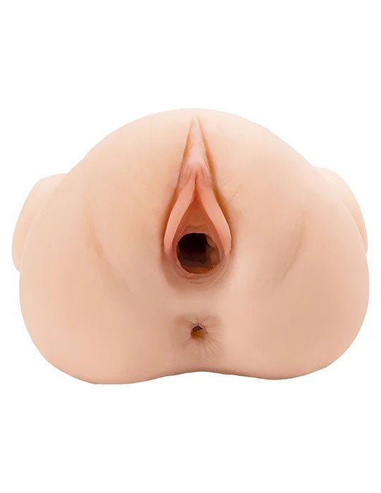 Pipedream PDX Plus Double Pounder Vibrating Squeeze Stroker - Light - Stroker Masturbator - Realistic Pocket Pussy