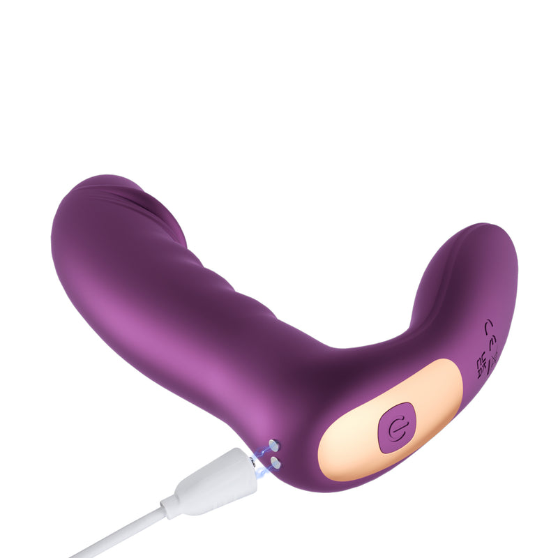 Honey Play Box Rora - App Controlled Rotating G-Spot Vibrator and Clitoral Stimulator - Purple