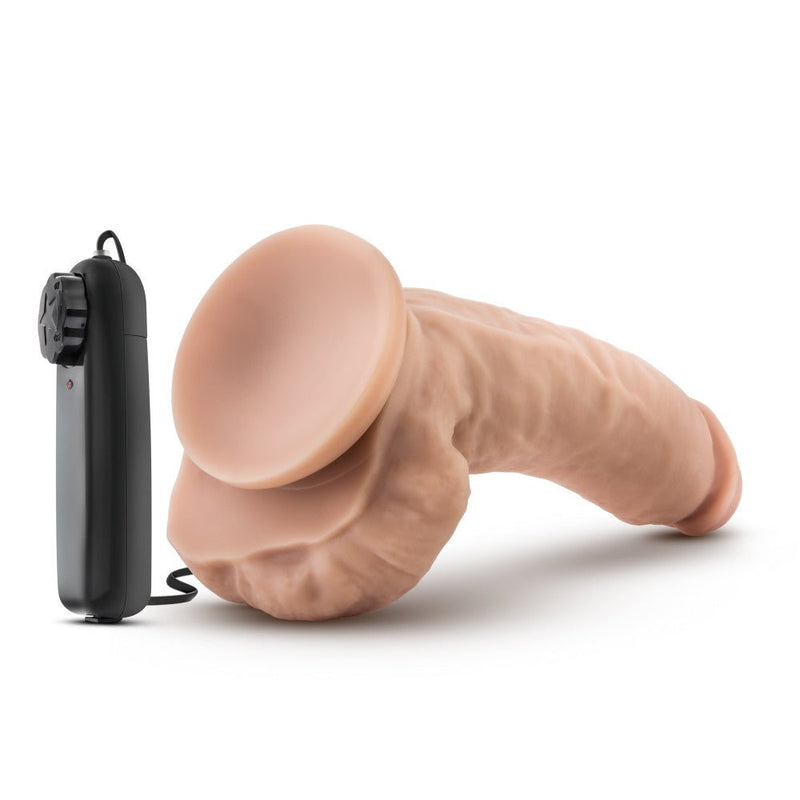 Coverboy Tennis Champ Realistic Vanilla 9-Inch Long Remote Control Vibrating Dildo With Suction Cup Base