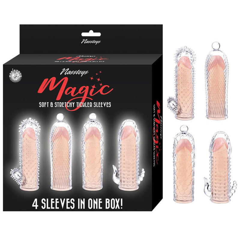 Nasstoys Magic Soft and Stretchy Tickler Sleeves Kit - Clear