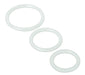 "Trinity Silicone Cock Rings - Clear TV-SP130-CLR"