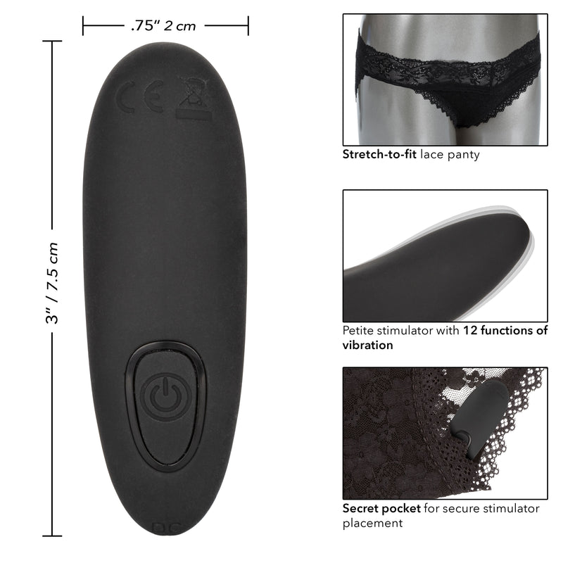 CalExotics Remote Control Lace Panty Set - S/m