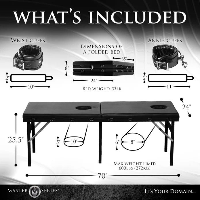 XR Brands Bondage Massage Bed