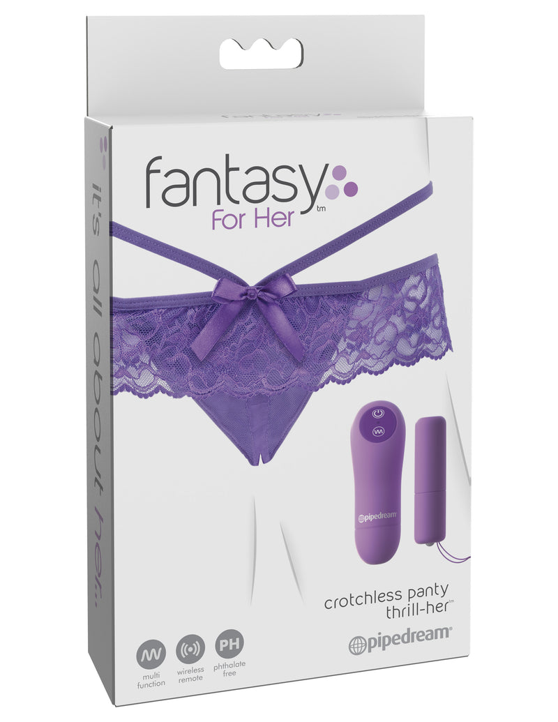 Pipedream Fantasy for Her Crotchless Panty Thrill-Her