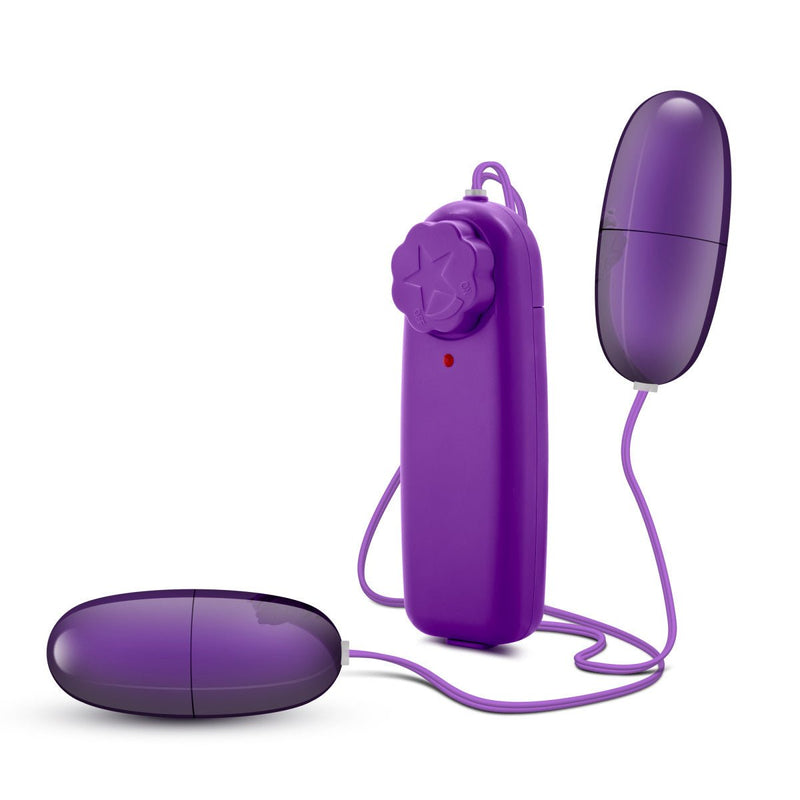 B Yours Double Pop Egg Plum 2-Inch Vibrating Egg
