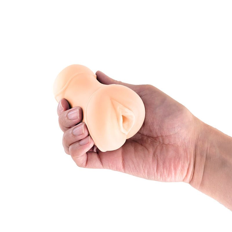NS Novelties Pocket Pals - Vagina Stroker - White - Stroker Masturbator - Realistic Pocket Pussy - Mini Stroker