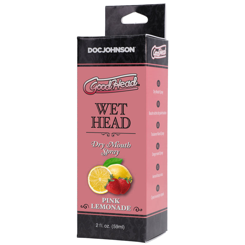 Doc Johnson Goodhead - Wet Head - Dry Mouth Spray - Pink Lemonade - 2 Fl. Oz. (59ml)