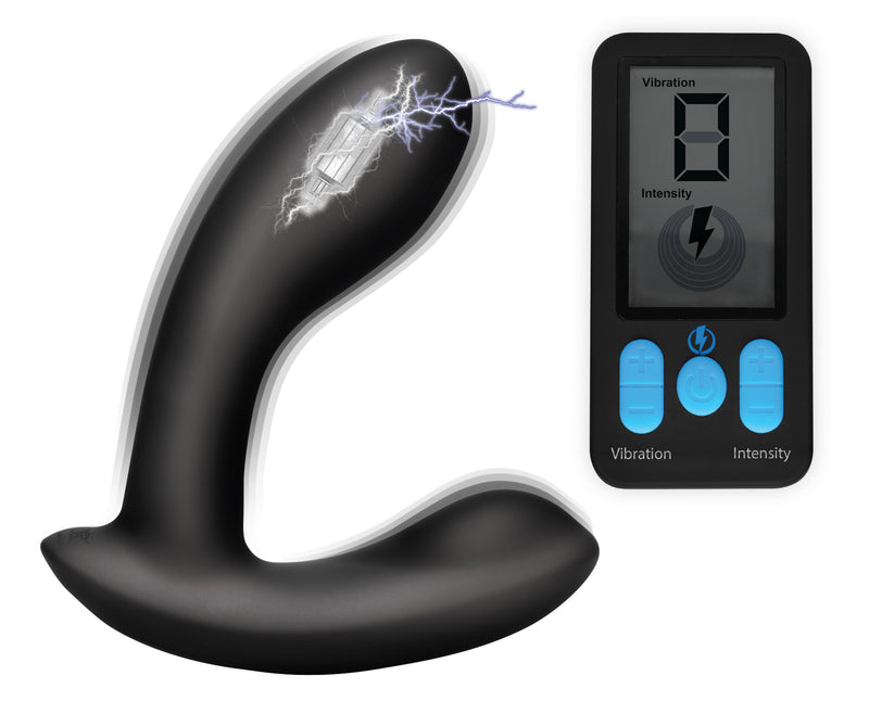 XR Brands E-Stim and Vibrating Prostate Massager - Black