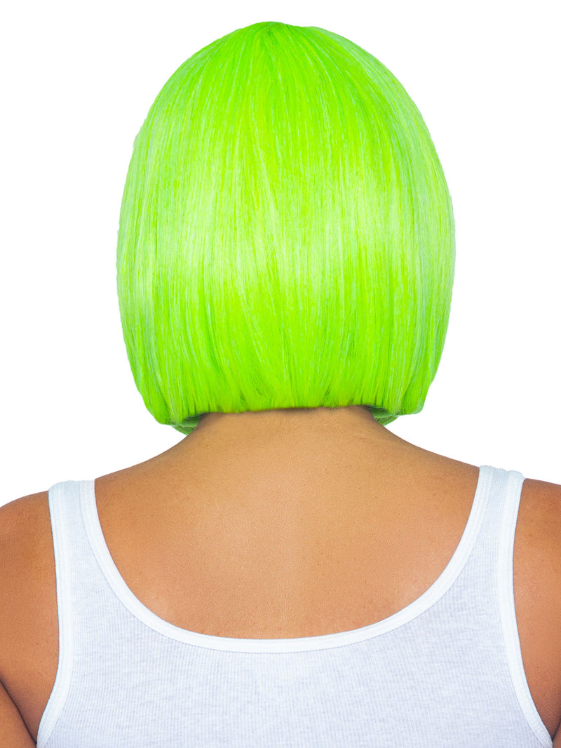 Leg Avenue 12 Inch Short Bob Wig - Neon Green